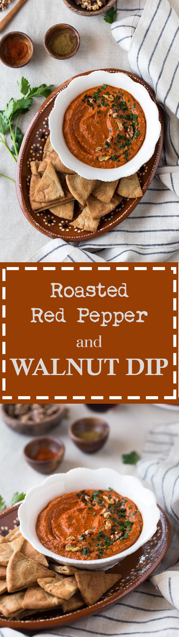 Roasted Red Pepper-Walnut Dip